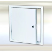 B3 System - Sheet steel access panel white with cylinder lock