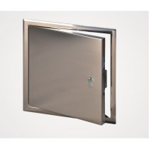 B4 System – Stainless steel access panel with profile cylinder lock